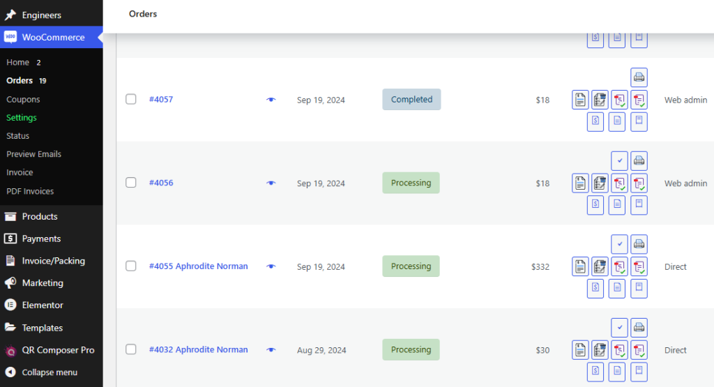 Order QR code in WooCommerce